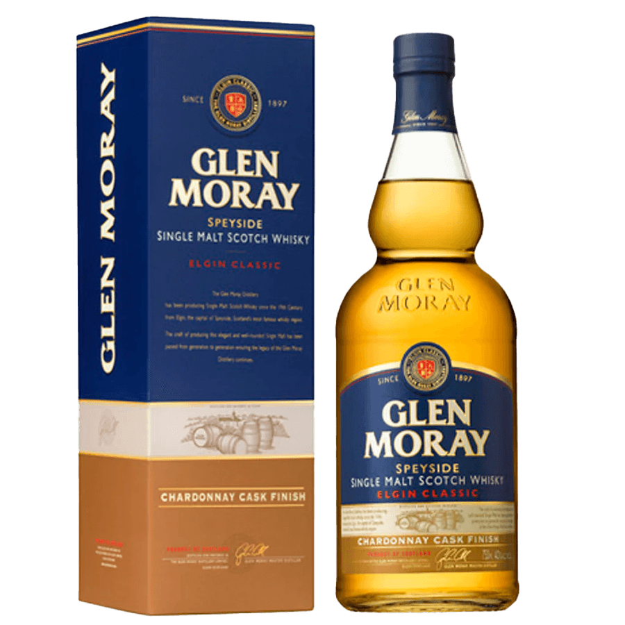 Glen Moray Chardonnay 0,7 Glen Moray Chardonnay Cask Finish 0,7L Giftbox - imagine 1