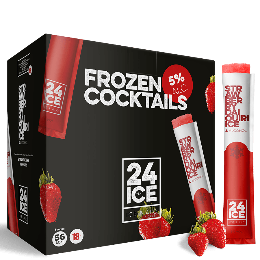 24 ICE Frozen Cocktails Strawberry Daiquiri 50 Pack 24 ICE Frozen Cocktails Strawberry Daiquiri 50 Pack - imagine 1