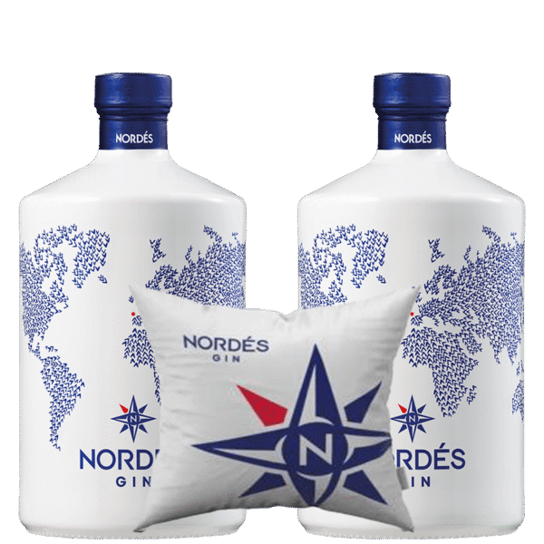 Pachet 2x Nordes Gin 0,7L + Perna Cadou
