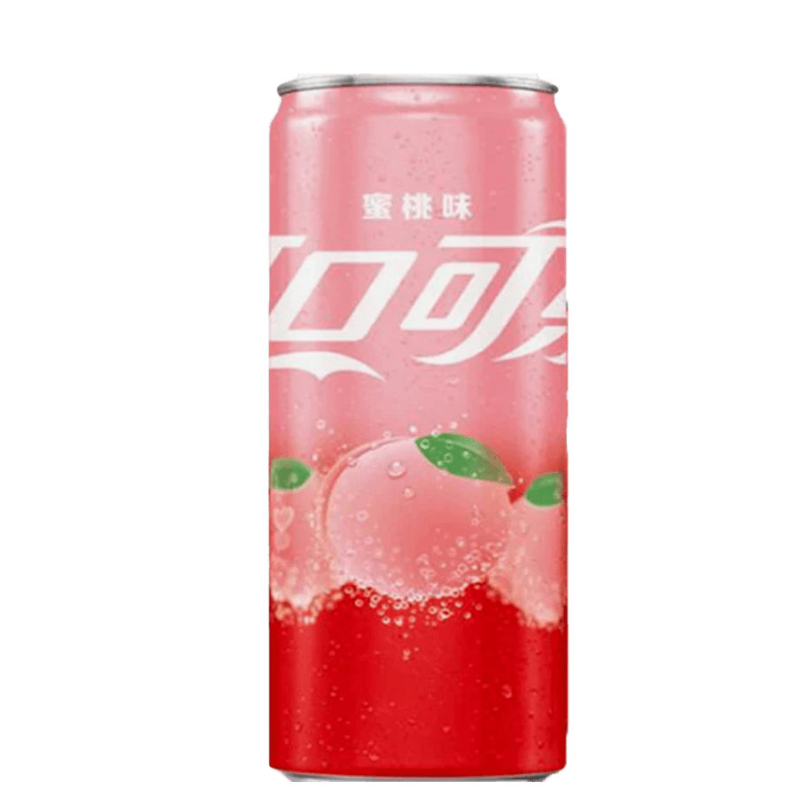 Coca Cola Peach 0,33 Coca Cola Peach (China) 0,33L x24 Doze - imagine 1
