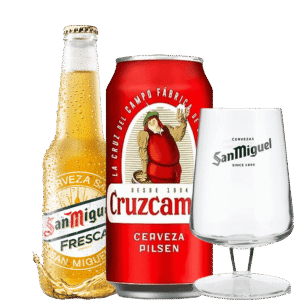 Combo Fresca + Cruzcampo + 12 Pahare San Miguel