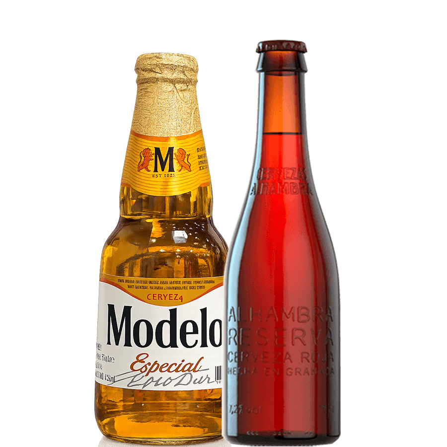 Combo Modelo Blond + Alhambra Rosu Combo Modelo Blond x Alhambra Roja x48 sticle - imagine 1